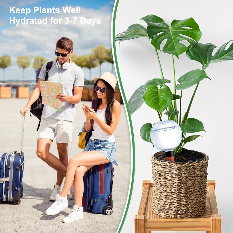 Ansberta 4 Pack Plant Watering Globes 17oz Self Watering Planter Insert Indoor/Outdoor Plant Watering Devices for Automatic Drip Irrigation - Image 4